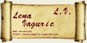 Lena Vagurić vizit kartica